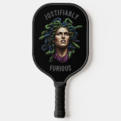 Woedende Medusa Pickleball Paddle (Achterkant)