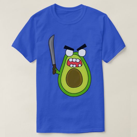 woedende zombie avocado t-shirt (Design voorkant)