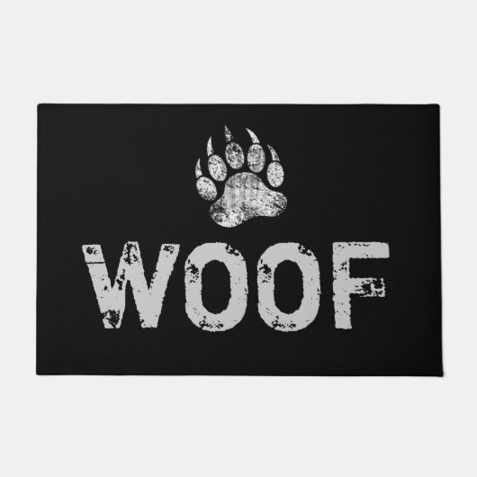 woef Beerpoot Deurmat (Voorkant)