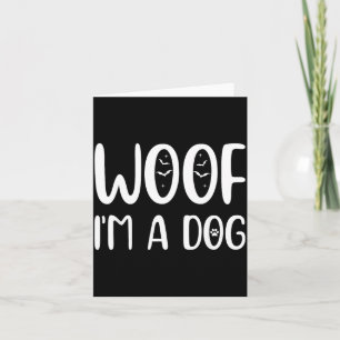 Woef Een Hond Grappig Halloween Hond Griezelige Pu Kaart