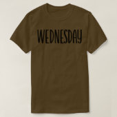 Woensdag 1 t-shirt (Design voorkant)