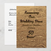 Woensdag 50ste Jubileum Uitnodiging 2Sided (Voorkant / Achterkant)