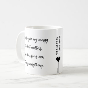 Woensdag Aangepaste Motivatie Quote Koffiemok