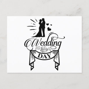 Woensdag Bride & Groom Briefkaart