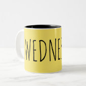 woensdag || Collectie week Tweekleurige Koffiemok (Voorkant links)