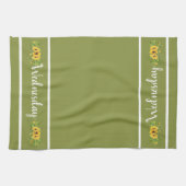 Woensdag Dag Zonnebloem Keukenhanddoek (Horizontaal)