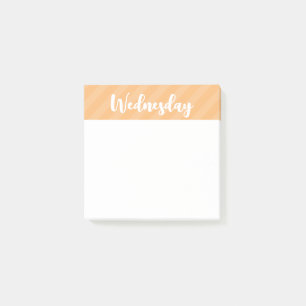 Woensdag - Dagen van de Week - Post It Notes