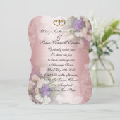 Woensdag De romantische florale uitnodiging (Staand voorkant)