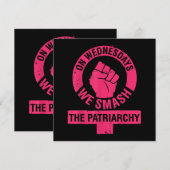 Woensdag debatteren we over de rechten van de vrou kaart (Voorkant / Achterkant)