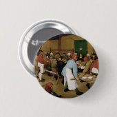 Woensdag door Pieter Bruegel Ronde Button 5,7 Cm (Voorkant /achterkant)