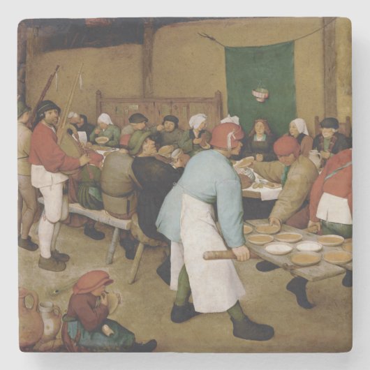 Woensdag door Pieter Bruegel Stenen Onderzetter (Voorkant)