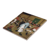 Woensdag door Pieter Bruegel Tegeltje (Zijkant)