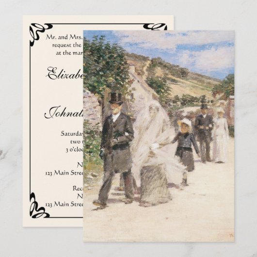 Woensdag door Robinson, Impressionisme Art Kaart (Voorkant / Achterkant)