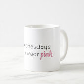 Woensdag Draag we de Mok van roze Mean Girls (Voorkant rechts)