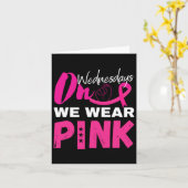 Woensdag Draag we roze borstkanker Kaart (Gele Bloem)