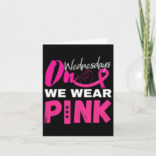 Woensdag Draag we roze borstkanker Kaart