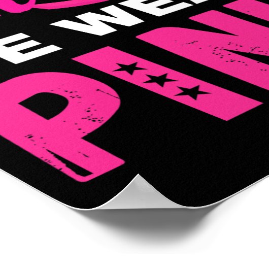 Woensdag Draag we roze borstkanker Poster (Hoek)