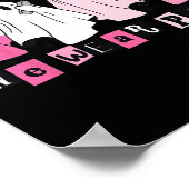 Woensdag Draag we Schattige Pink Ghost Halloween Poster (Hoek)