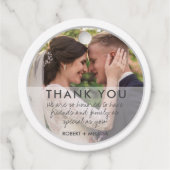 Woensdag Foto Hartelijk dank Bedankjes Labels (Voorkant)