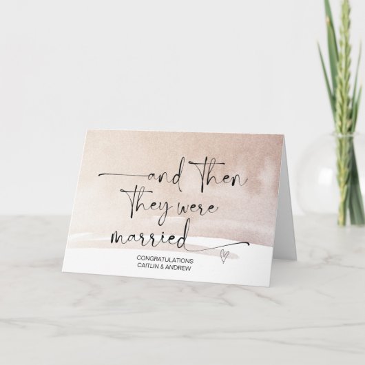 Woensdag gefeliciteerd met Bride en Groom Ca Kaart (Voorkant)