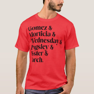 Woensdag gegoten lijst t-shirt