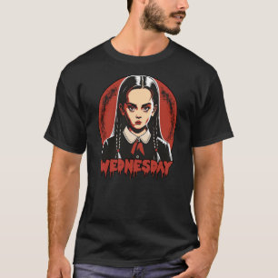Woensdag Gotische Bloed Maan Gothic Meisje T-shirt