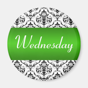 Woensdag groen - Damask Magnet