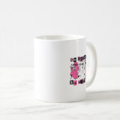 Woensdag hebben we Schattige Pink Ghost Halloween  Koffiemok (Voorkant rechts)