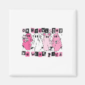 Woensdag hebben we Schattige Pink Ghost Halloween  Magneet (Voorkant)