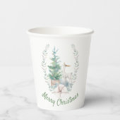 Woensdag in de kerstboomvakantie papieren bekers (Achterkant)