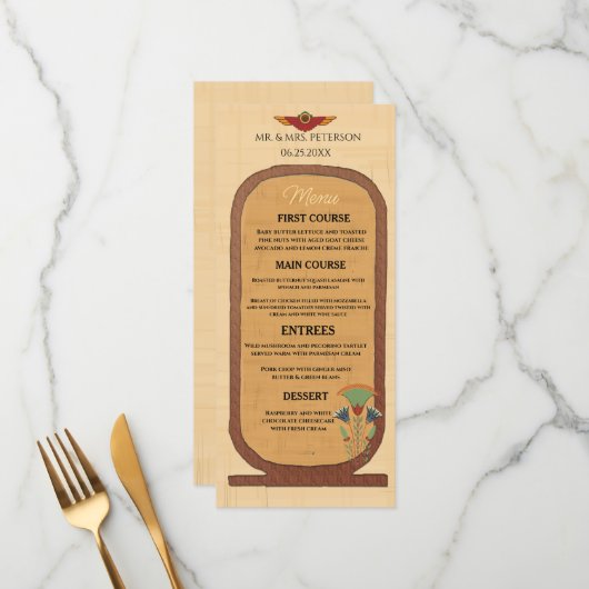 Woensdag in de plenaire vergadering menu (Voorkant / Achterkant in situ)