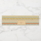 Woensdag in de plenaire vergadering waterfles etiket (Enkel label)