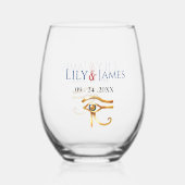 Woensdag in de plenaire vergadering wijnglas zonder voet (Achterkant)