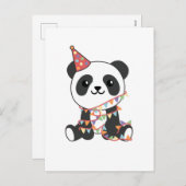 Woensdag in Panda voor kinderen Een feestdag Feestdagenkaart (Voorkant / Achterkant)