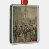 Woensdag in Plougastel Brittany Metalen Ornament (Rechts)