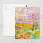 Woensdag in Waterverf in New Mexico Briefkaart (Voorkant / Achterkant)