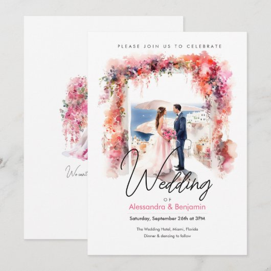 Woensdag in Waterverf | Weddenschap Kaart (Voorkant / Achterkant)