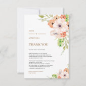 Woensdag - John & Samantha - Hartelijk dank Bedankkaart (Voorkant)