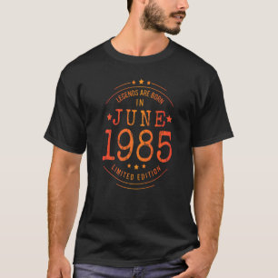 Woensdag juni 1985 Jaar van de gebruikte Legenda T-shirt