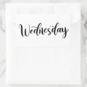 Woensdag - Kalligrafie / Lettering Sticker (Tas)