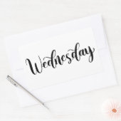Woensdag - Kalligrafie / Lettering Sticker (Envelop)