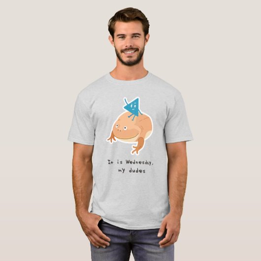 Woensdag Kikker, Dudes T-shirt (Voorkant volledig)