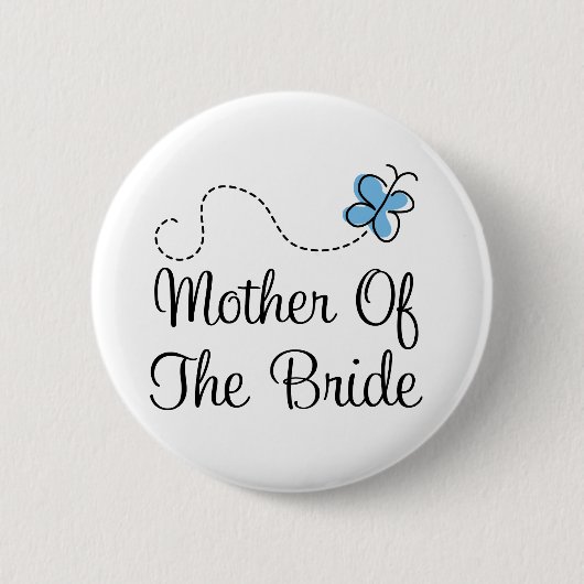 Woensdag moeder van de Bride Blue Button (Voorkant)