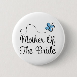 Woensdag moeder van de Bride Blue Button
