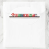woensdag ovale sticker (Tas)
