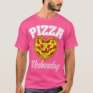 Woensdag Pizza Night Funny Pizza Lover Fast Food T-shirt