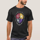 Woensdag Quad Crest Shield T-shirt (Voorkant)