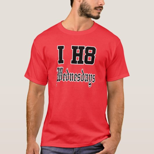 woensdag t-shirt (Voorkant)