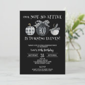 Woensdag thema, Meisjes Halloween 11e Verjaardag Kaart (Staand voorkant)