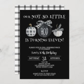 Woensdag thema, Meisjes Halloween 11e Verjaardag Kaart (Voorkant / Achterkant)